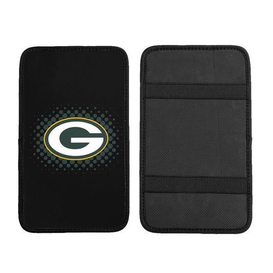 Green Bay Packers Printed car armrest box cushion armrest protective cover