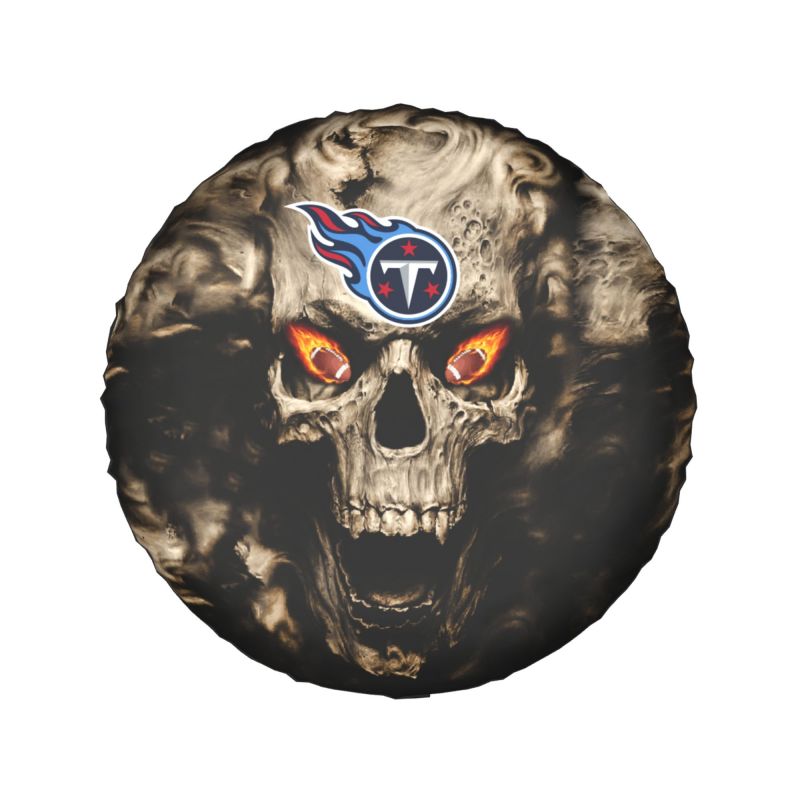 Tennessee Titans print Skull print car tire cover tire dust cover