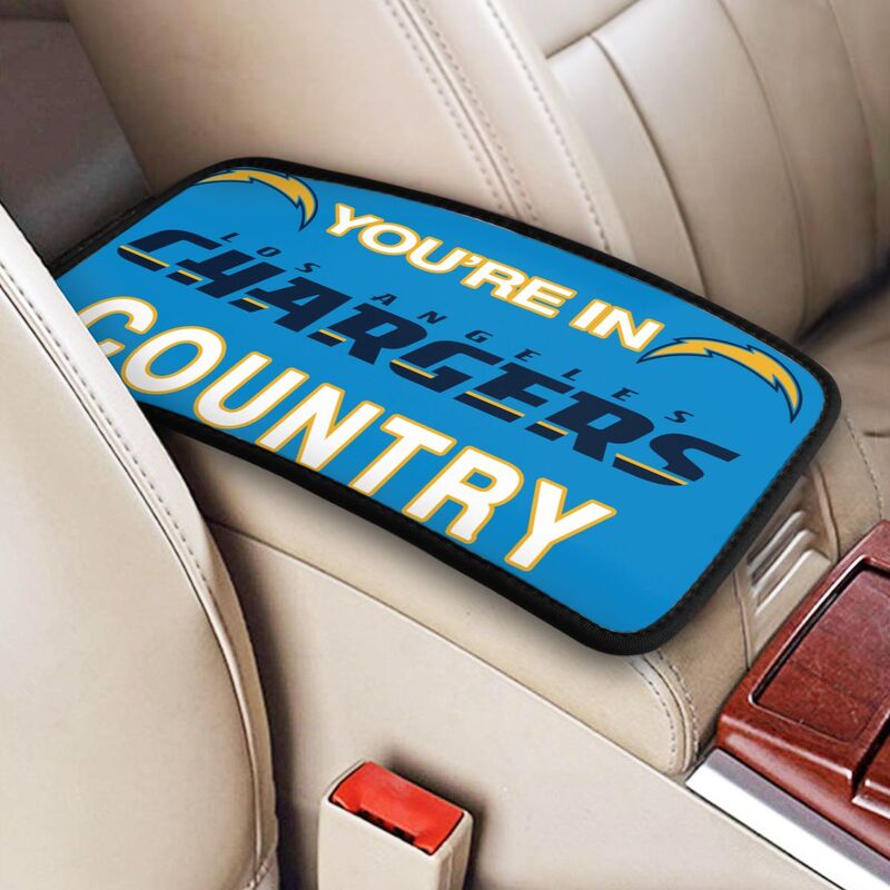 San Diego Chargers Printed car armrest box pad elbow support pad