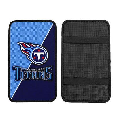 Car armrest box pad Tennessee Titans Printed central armrest box pad anti slip pad