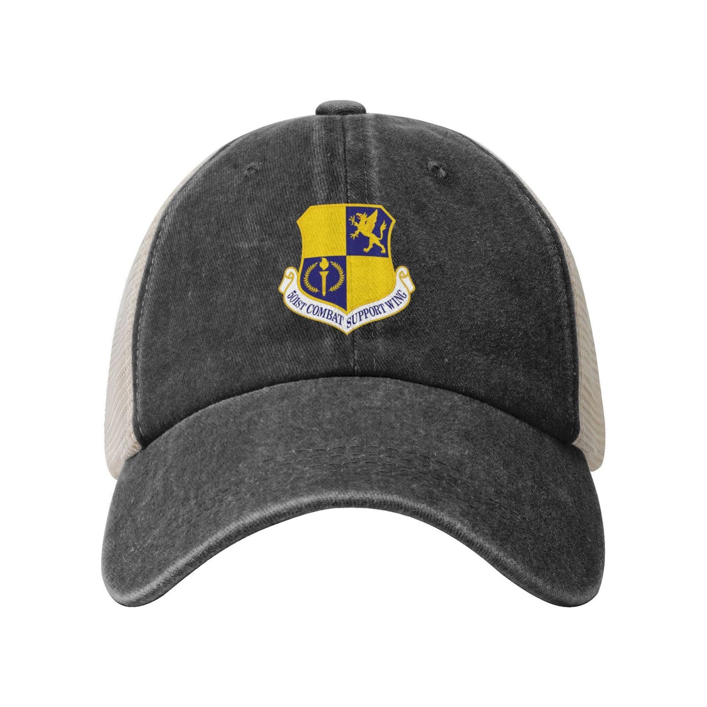 501st Combat Support Wing Printed unisex baseball cap adjustable grid baseball cap veteran gift