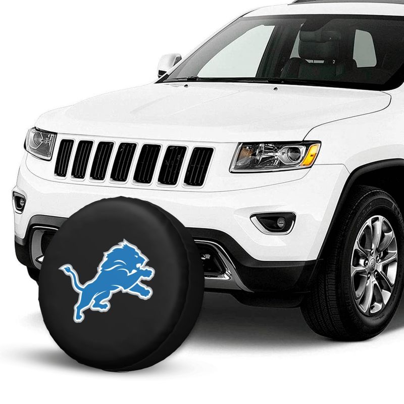 Detroit Lions Car tire protective cover waterproof and dustproof tire cover