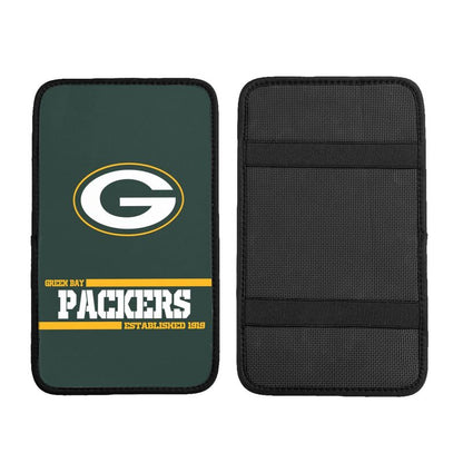 Green Bay Packers Printed car armrest box pad Protective pad