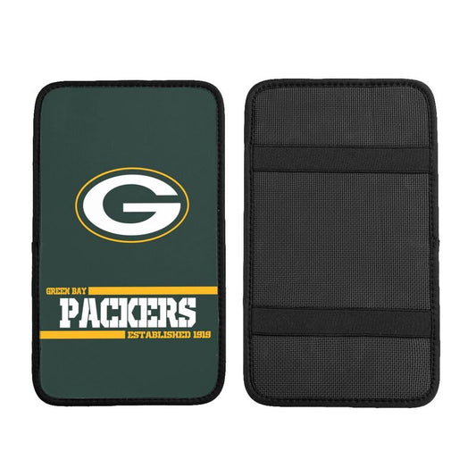 Green Bay Packers Printed car armrest box pad Protective pad