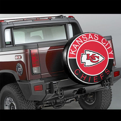 Kansas City Chiefs Printed tire protection cover car spare tire dust protection covers