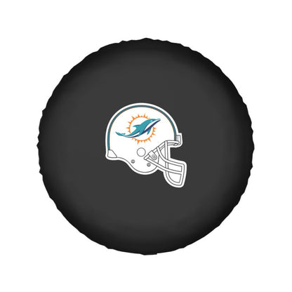 Miami Dolphins 3 Car tire protective cover waterproof and dustproof tire cover