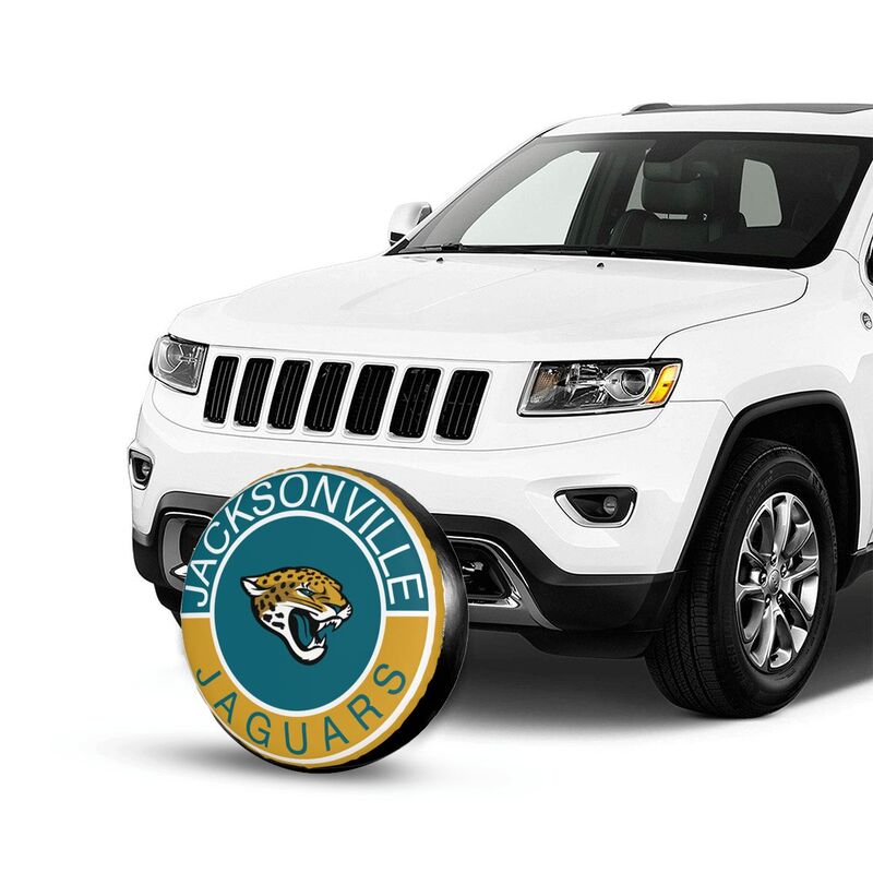 Jacksonville Jaguars Printed tire protection cover car spare tire dust protection covers
