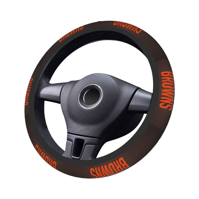 Cleveland Browns 2 Printed breathable elastic steering wheel cover