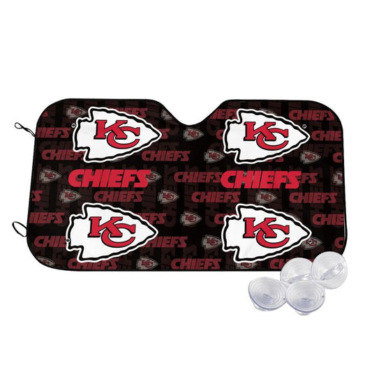Kansas City Chiefs 2 Print Car windshield sunshades is suitable for front Car windshield sunshades