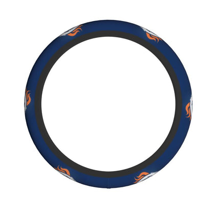 Denver Broncos Printed elastic steering wheel cover car protective cover