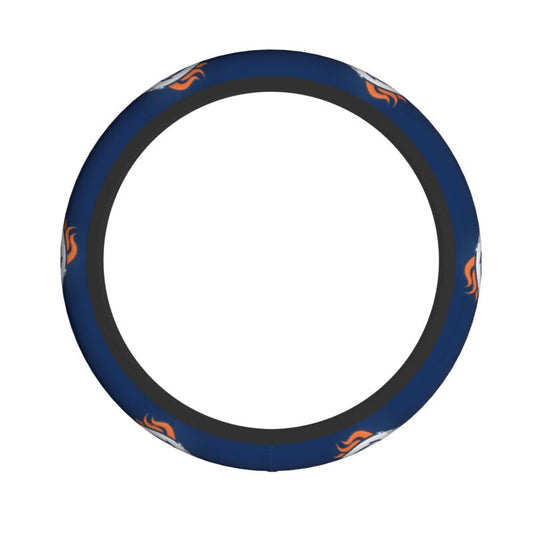 Denver Broncos Printed elastic steering wheel cover car protective cover