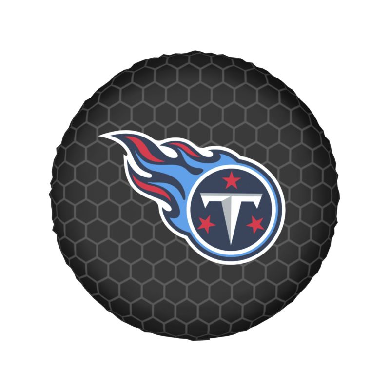 Tennessee Titans Grid printed car tire cover dustproof and waterproof tire cover