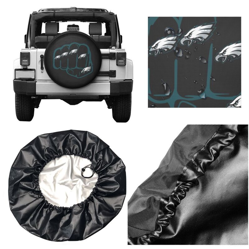 Philadelphia Eagles Print tire protection cover car spare tire dust protection covers