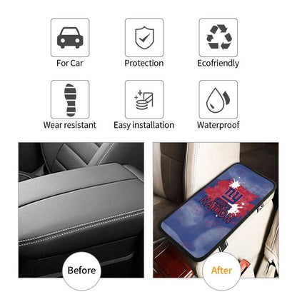 New York Giants print car center console armrest pad Car armrest box protective cover