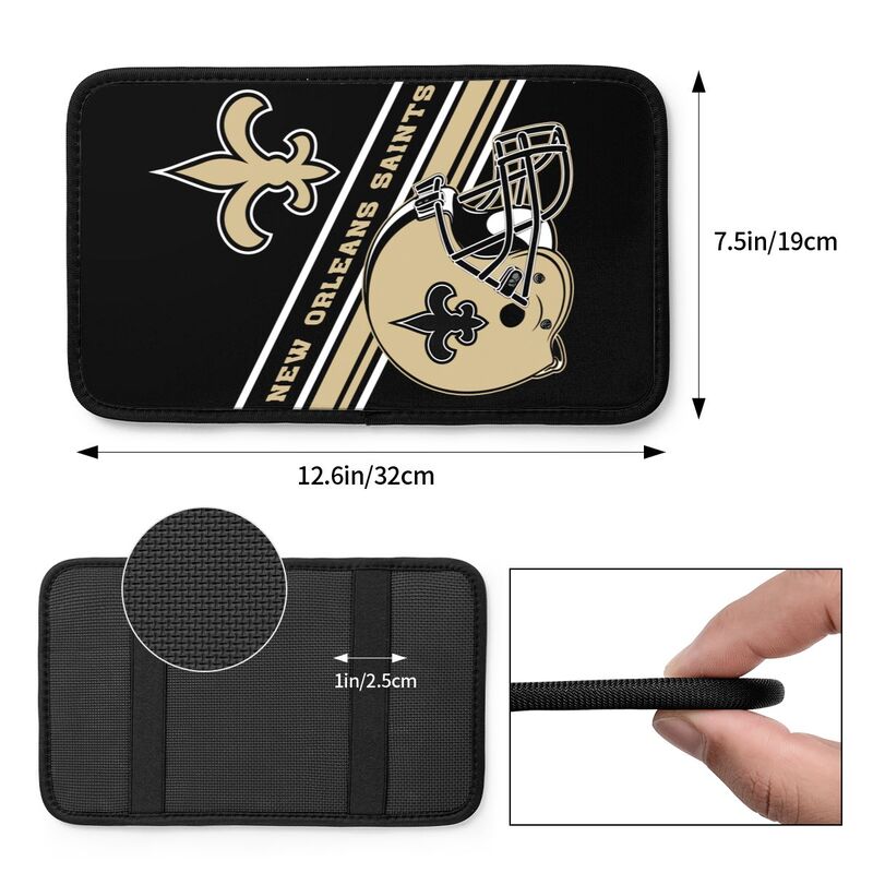 New Orleans Saints Print armrest protective cover car armrest box cushion