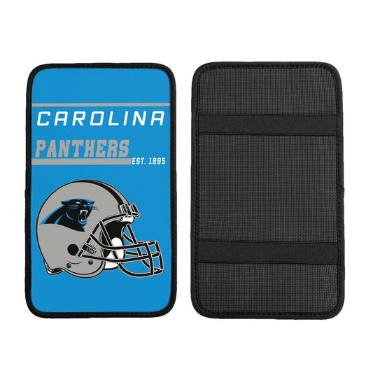 Carolina Panthers Print car armrest box cushion armrest protective cover