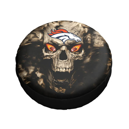 Denver Broncos print Skull print car tire cover tire dust cover