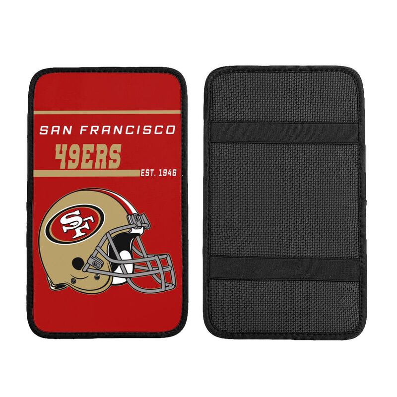 San Francisco 49ers Print car armrest box cushion armrest protective cover