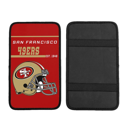 San Francisco 49ers Print car armrest box cushion armrest protective cover