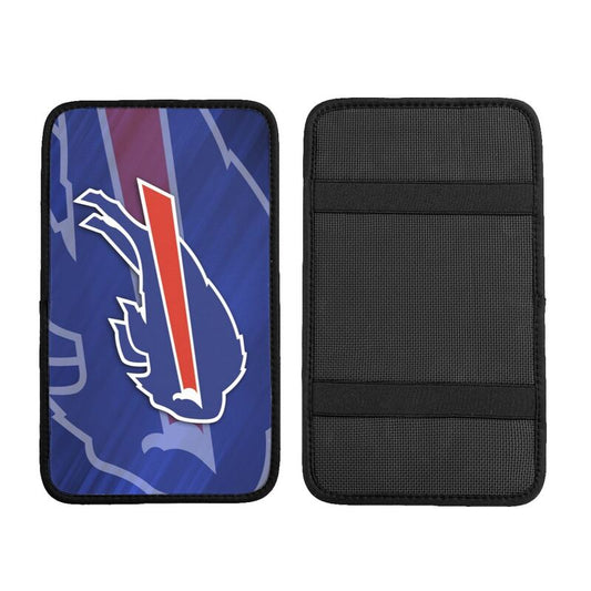 Car armrest box pad Buffalo Bills 4 Printed central armrest box cushion protective pad