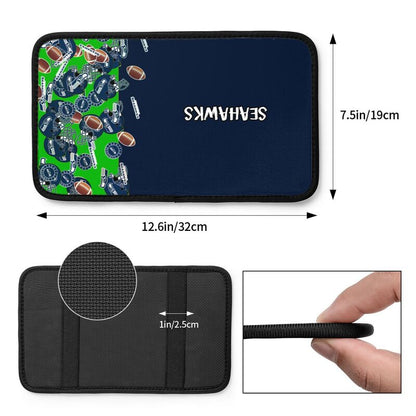 Seattle Seahawks print Car center console armrest pad car armrest protective cover