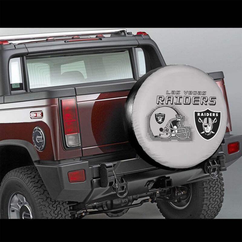 Las Vegas Raiders Print car tire protection cover car spare tire dust protection covers