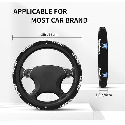 Dallas Cowboys 1 Printed breathable anti slip cover elastic steering wheel cover