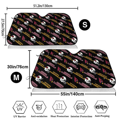 Arizona Cardinals Printed suitable for front Car windshield sunshades Car windshield sunshades