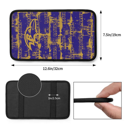 Baltimore Ravens print Car armrest box protective cover car center console armrest pad