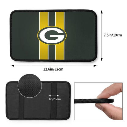 Green Bay Packers2 Printed car armrest box pad anti-abrasion pad