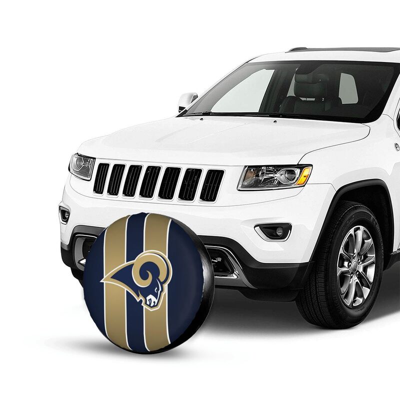 Los Angeles Rams 2 car dustproof sunscreen tyre protective cover Tyre protective cover