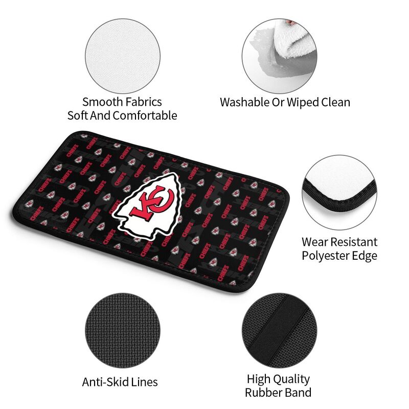 Kansas City Chiefs printed Car handrail cushion Personalized car armrest cover