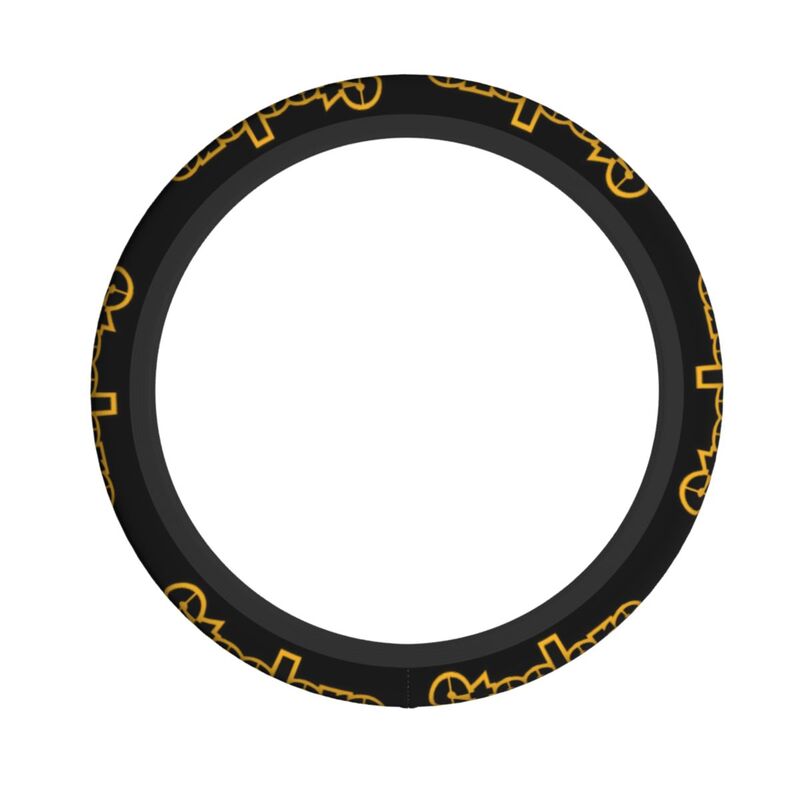 Pittsburgh Steelers 5 Printed breathable elastic steering wheel anti slip cover