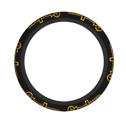 Pittsburgh Steelers 5 Printed breathable elastic steering wheel anti slip cover