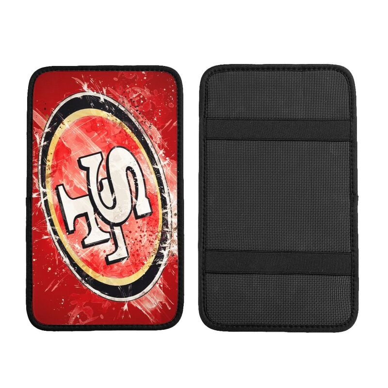 Car armrest box pad San Francisco 49ers 1 Printed central armrest box pad protective pad