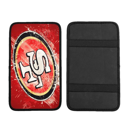 Car armrest box pad San Francisco 49ers 1 Printed central armrest box pad protective pad