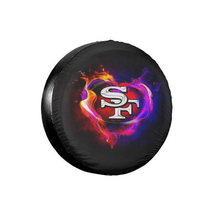 San Francisco 49ers printed car tire cover dustproof and waterproof tire cover