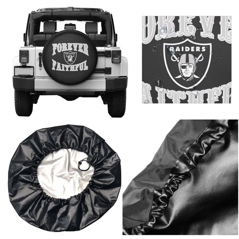 Las Vegas Raiders Printing car spare tire dust protection cover tire protection cover