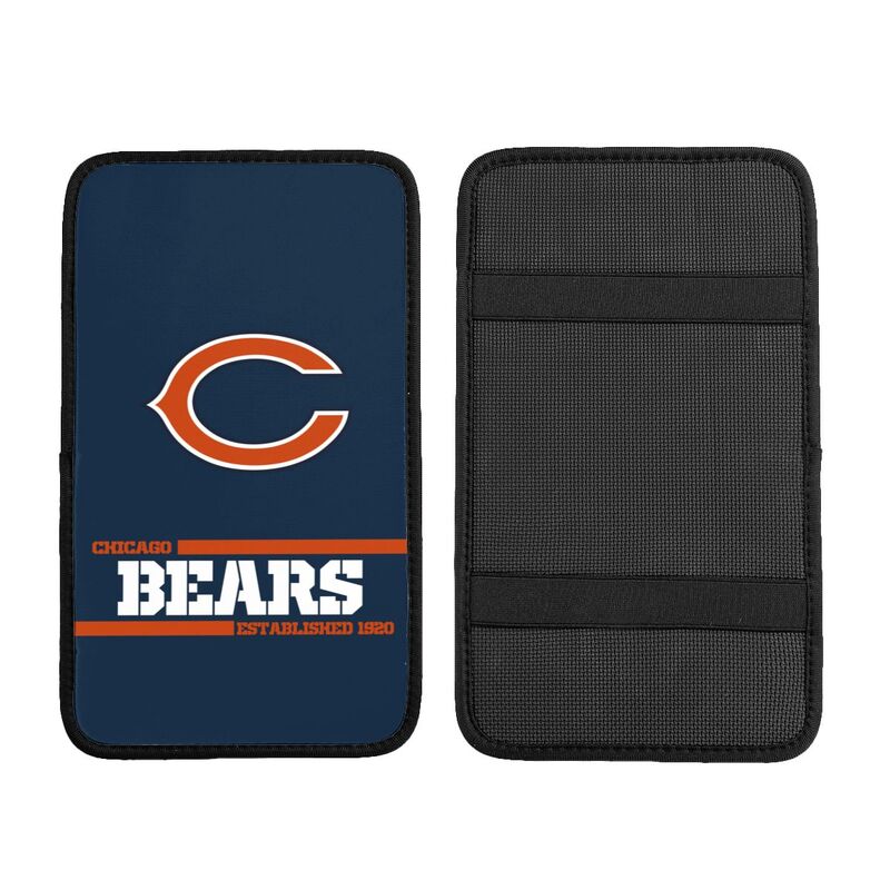 Chicago Bears Printed car armrest box pad Protective pad