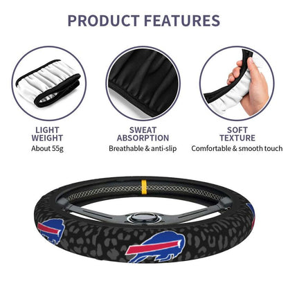 Buffalo Bills Printed elastic steering wheel cover car anti-skid cover