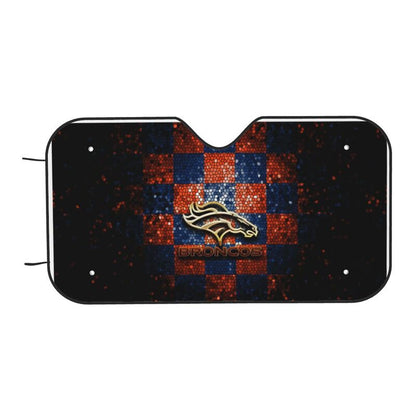 Denver Broncos 3 Print Car windshield sunshades suitable for front Car windshield sunshades