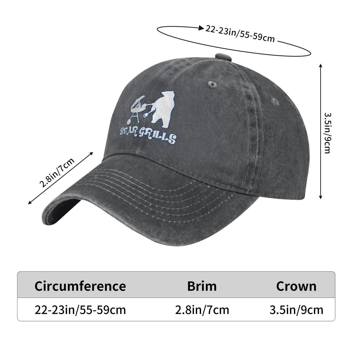 Bear Grills Printed unisex baseball cap adjustable cap outdoor sun hats trucker hat