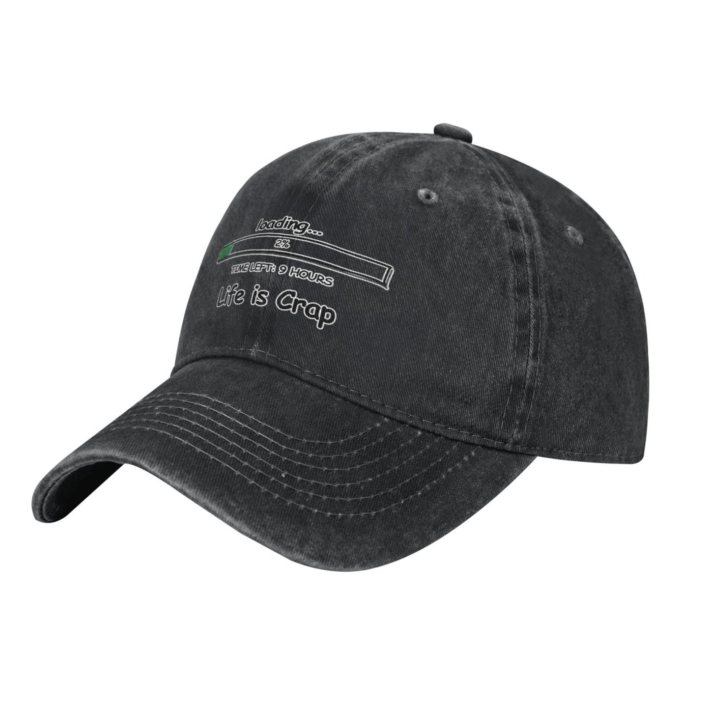 Loading... 2% TIME LEFT 9 HOURS Life Is Grap Printed unisex baseball cap adjustable cap outdoor sun hats trucker hat