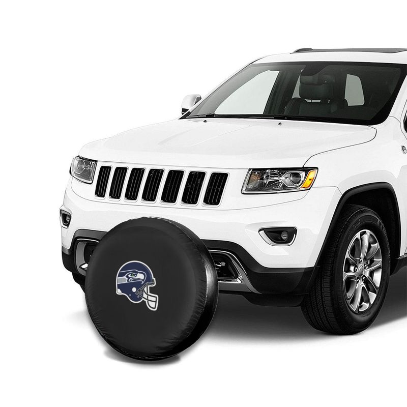 Seattle Seahawks 2 Car tire protective cover waterproof and dustproof tire cover