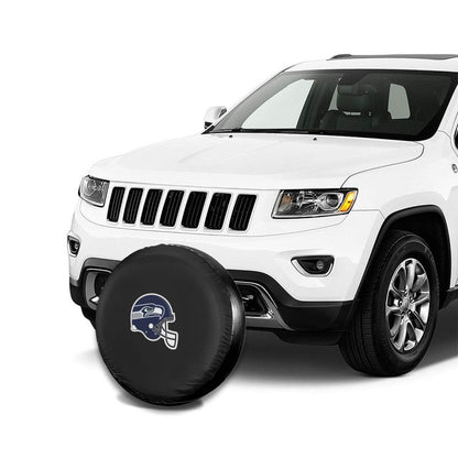 Seattle Seahawks 2 Car tire protective cover waterproof and dustproof tire cover