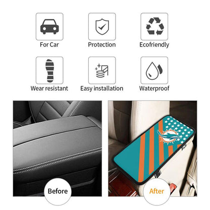 Miami Dolphins3 Printed car armrest box pad elbow protection pad