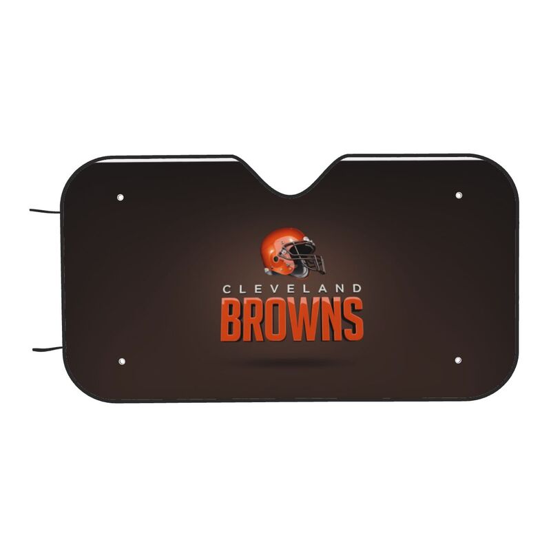 Cleveland Browns 3 Print suitable for front Car windshield sunshades Car windshield sunshades