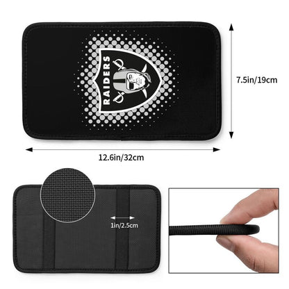 Las Vegas Raiders Printed car armrest box cushion armrest protective cover