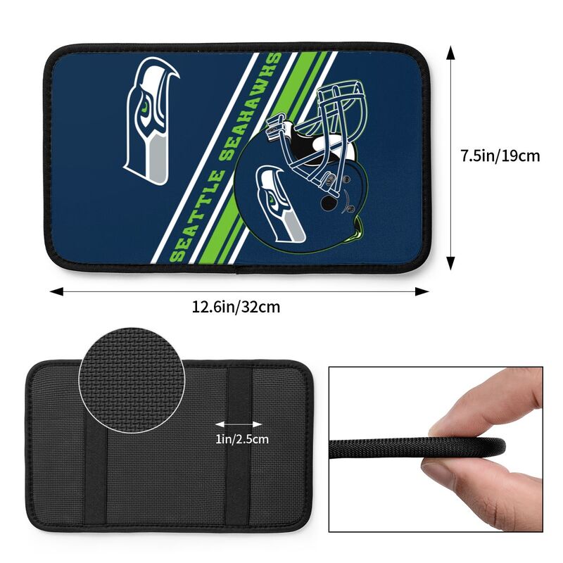 Seattle Seahawks Print armrest protective cover car armrest box cushion