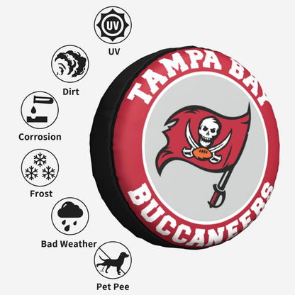 Tampa Bay Buccaneers Printing car tire covers waterproof and dustproof protective covers
